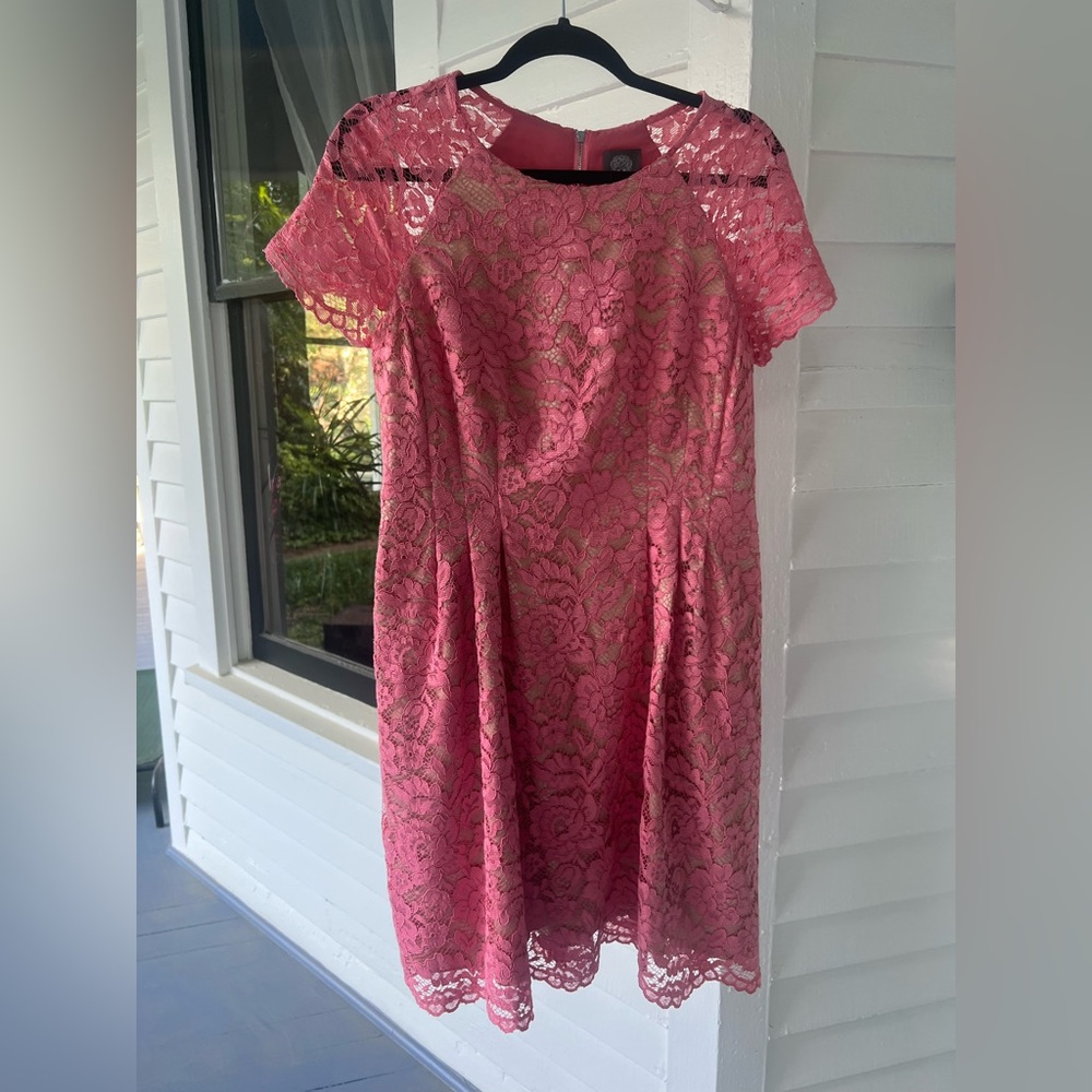Vince Camuto - Hot Pink Lace Dress